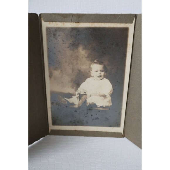 5 Victorian Photographs on Board Man Woman Baby Portrait Vintage Black White Pic - Picture 4 of 6